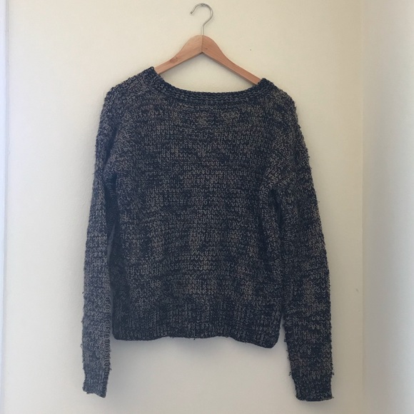 FOREVER 21 - dark blue and cream knitted sweater - Picture 2 of 4